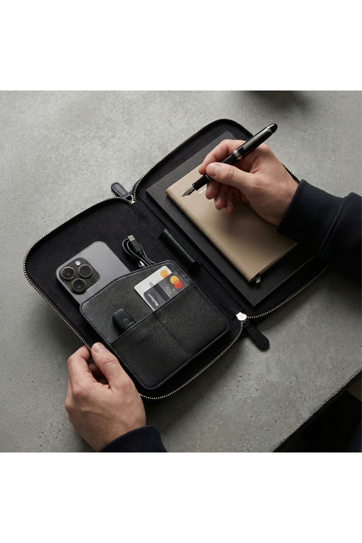 Valerian Luxury Bags & Organizers Daily Planner - Organizer & El Çantası - Midi
