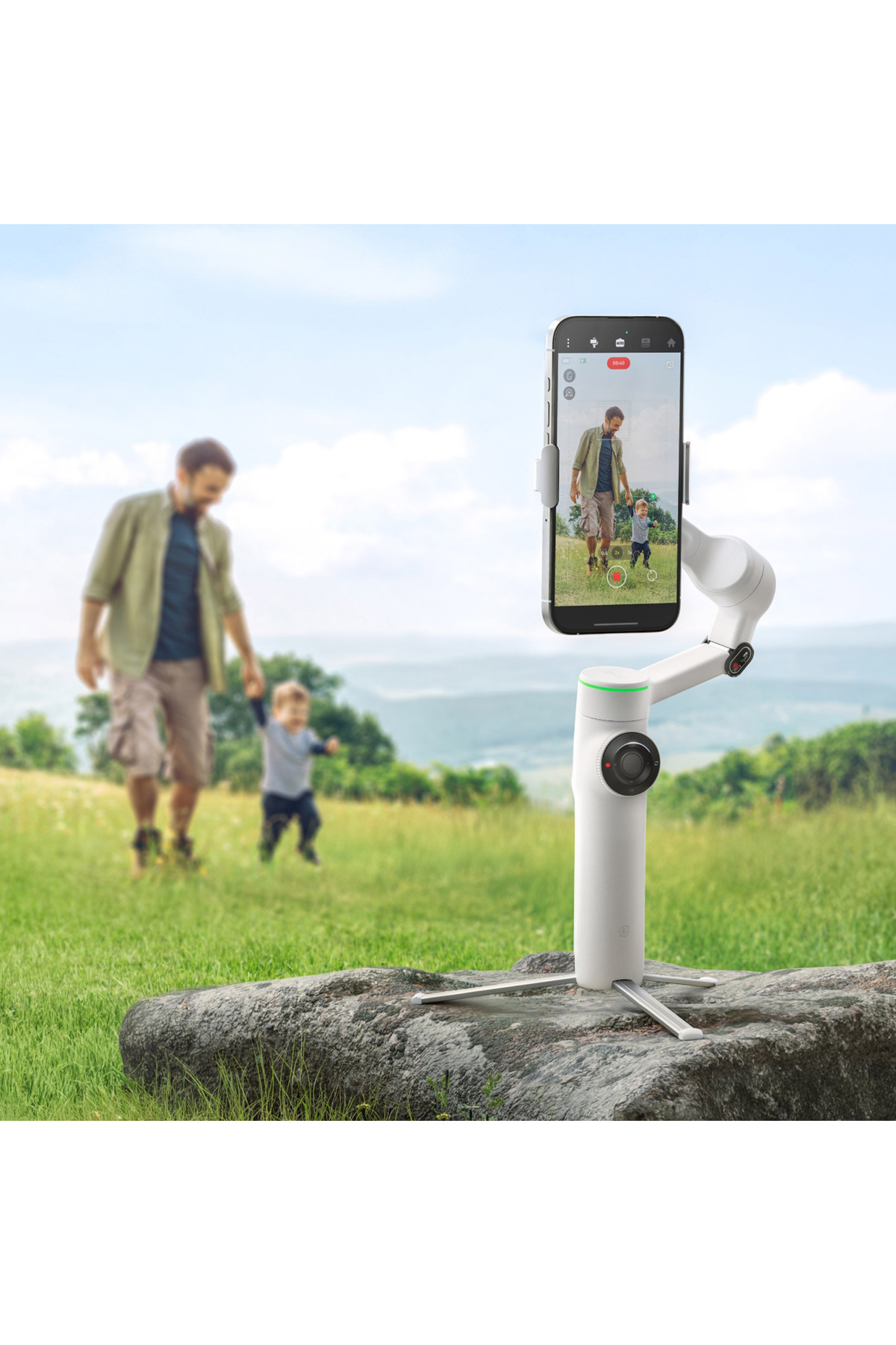 Insta360 Flow 2 Pro AI Takipçi Kiti Beyaz – 360° Takip, Find My