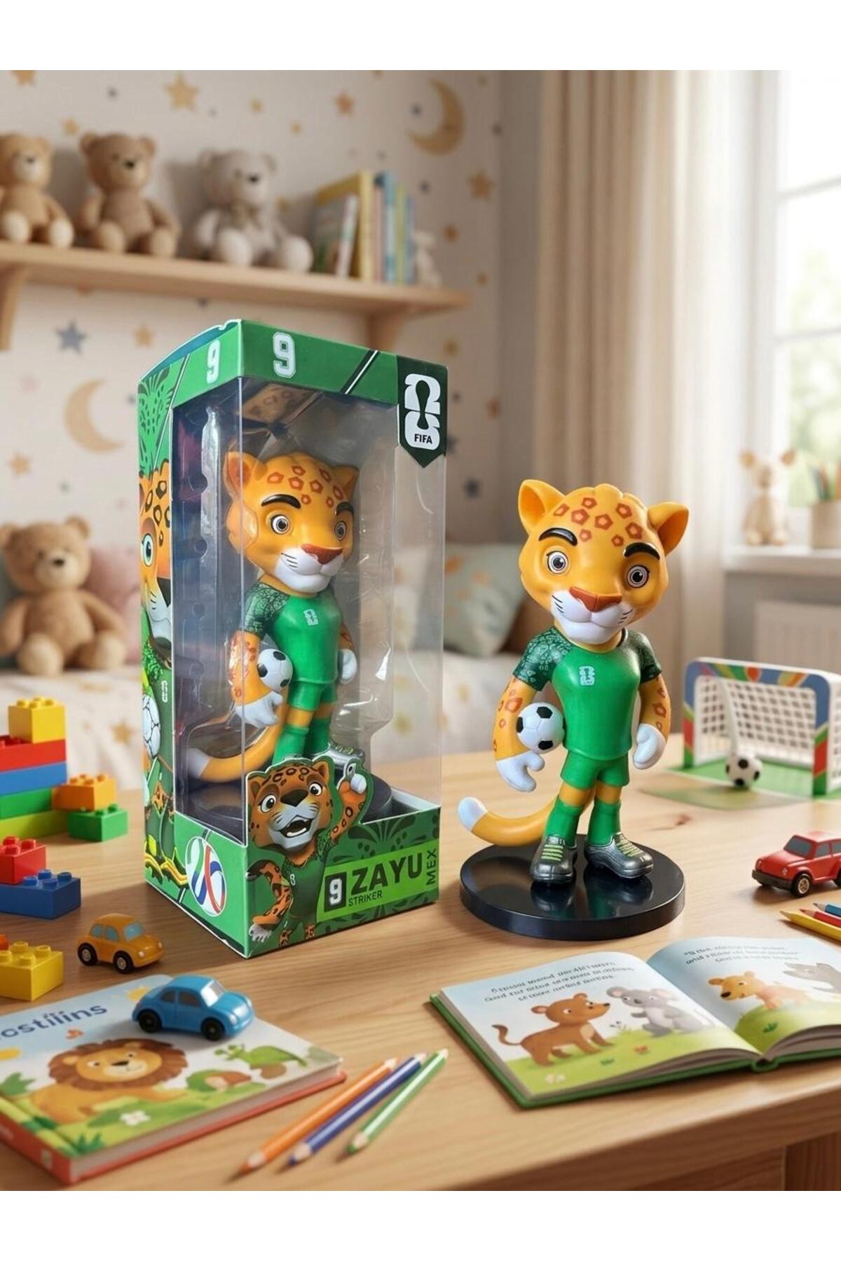Natavanbutık 🐆⚽ 2026 Dünya Kupası Maskot Figürü Zayu (Jaguar