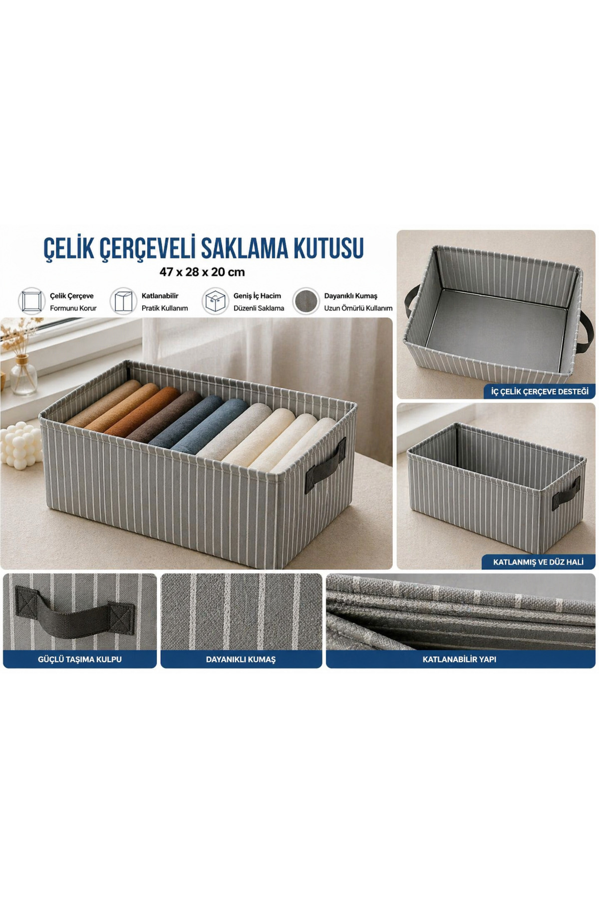 1 Piece Drawer, Cabinet Interior Organizer Steel Edge Frame Supported Ripstop Fabric Hatch