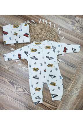 Little Trend Baby Araba Desenli Bebek Tulum