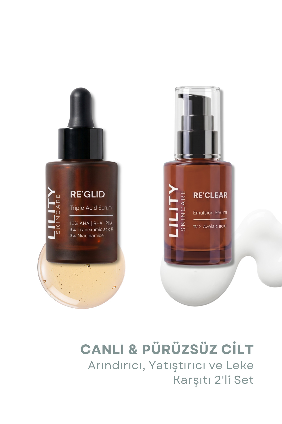 Lility Care Arındırıcı, Yatıştırıcı ve Leke Karşıtı 2'li Set — LU019