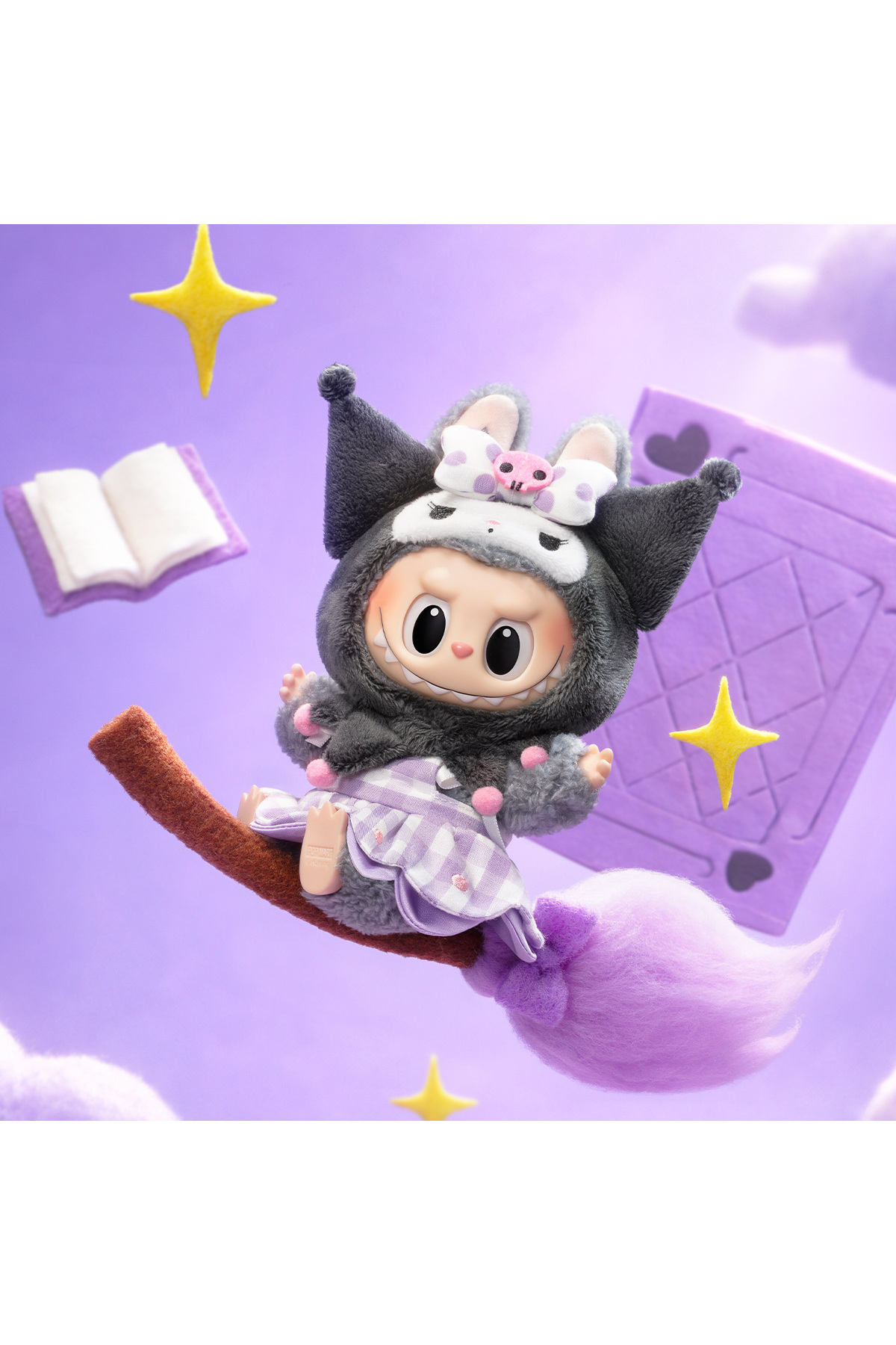 バット　THE MONSTERS × SANRIO Pop Mart x Monsters (Labubu) POP MART Peluş Bebek 