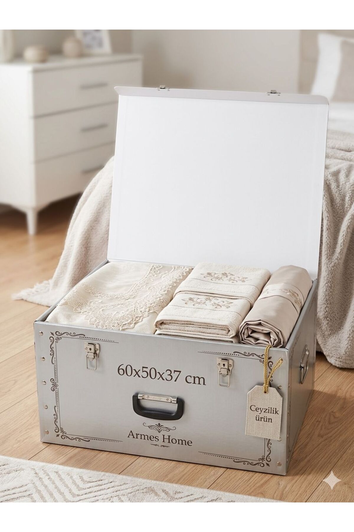 XXL Promise Engagement Bridal Bundle with Oversized Lock - Bridal Box - Dowry Box- Gift Set - Gift Box - Groom Bundle Box - Cardboard Box - Foldable - Bedspread Box - Hatch Box