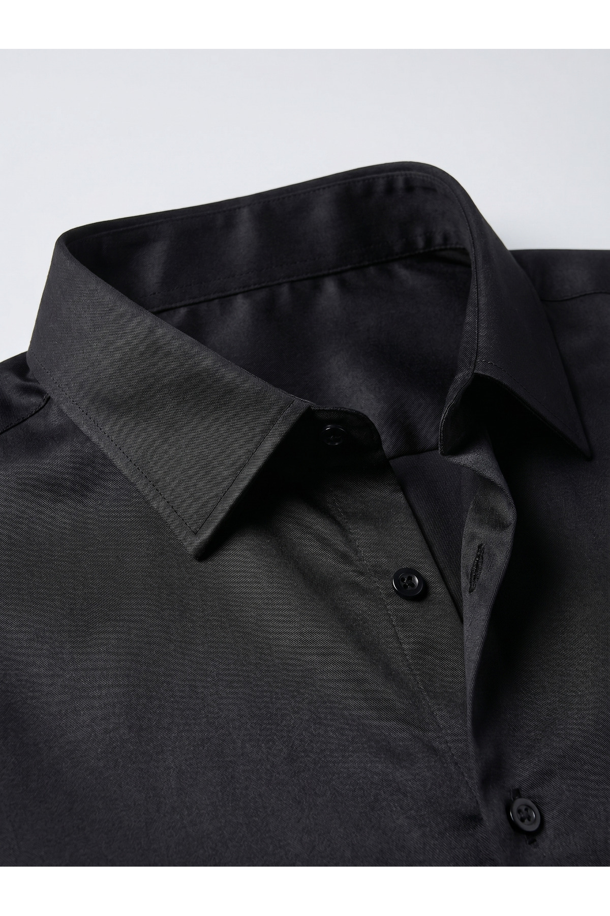 BASEL.CO Elegance Pamuk Saten Slim Fit Gömlek görsel 4