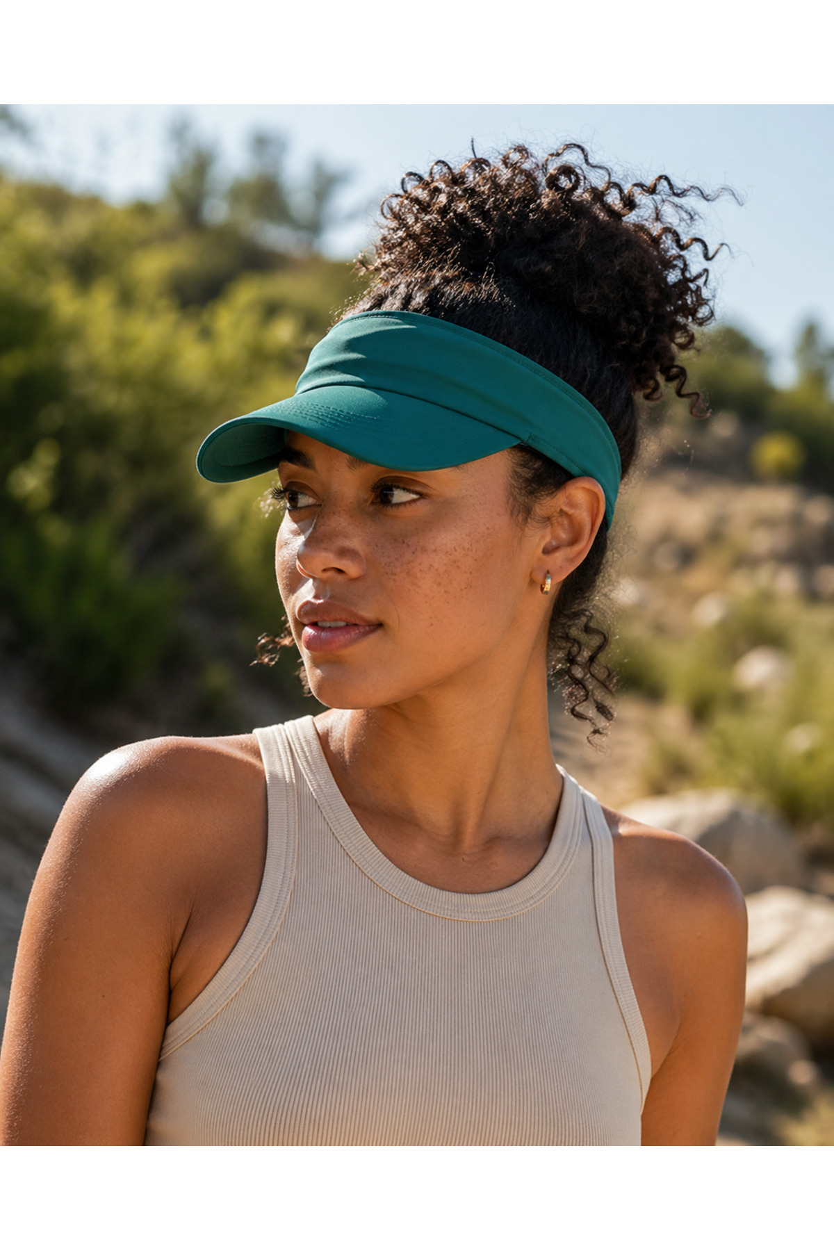 Visor Hat Tennis Hat Unisex Green Hat