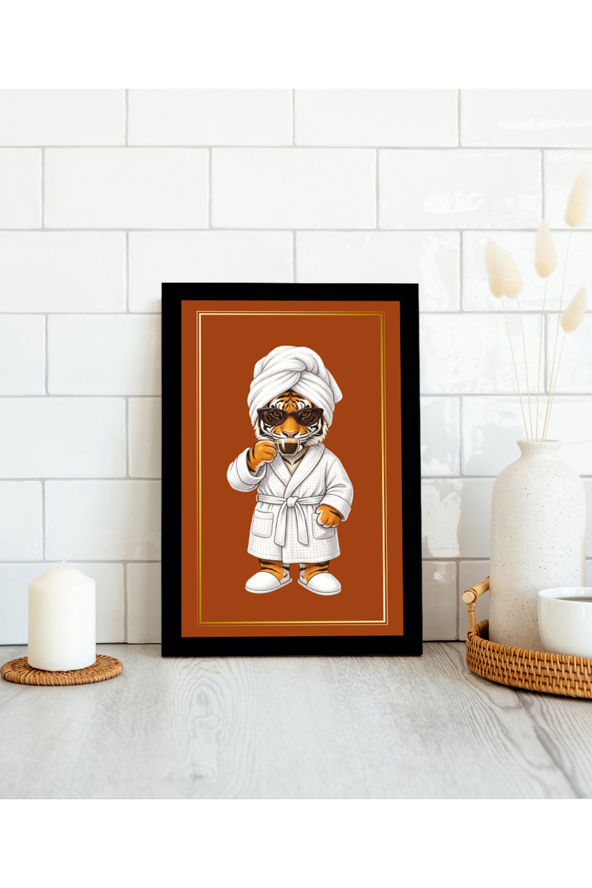 MDF BATHROOM TABLE FRAME LOOK BATHROBE TIGER TABLE|BNYMDF