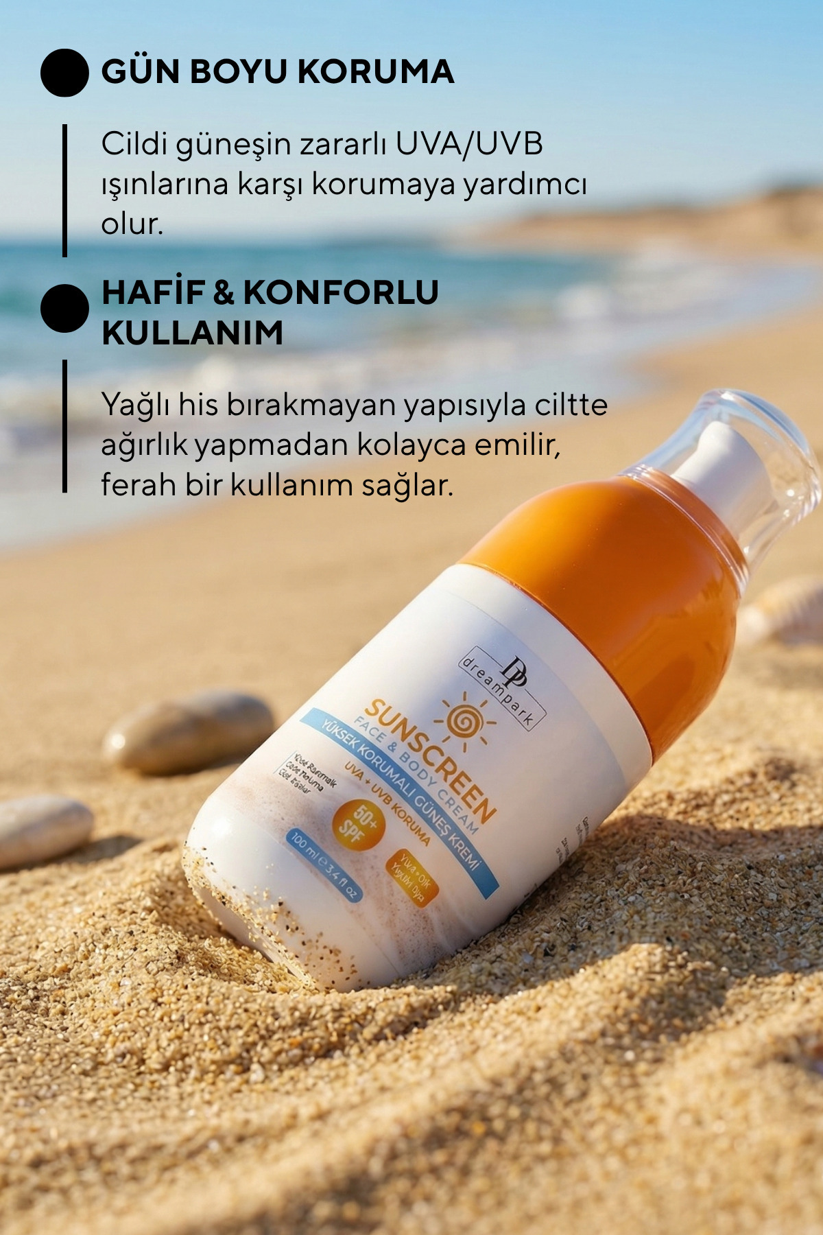 Yaz Işıltısı Seti, Altın Bronzluk & SPF Koruma Seti, Yoğun Bronzlaştırıcı Yağ, Yüksek Koruma Güneş Kremi — GNSBRONZSET — تصویر 4 از 5