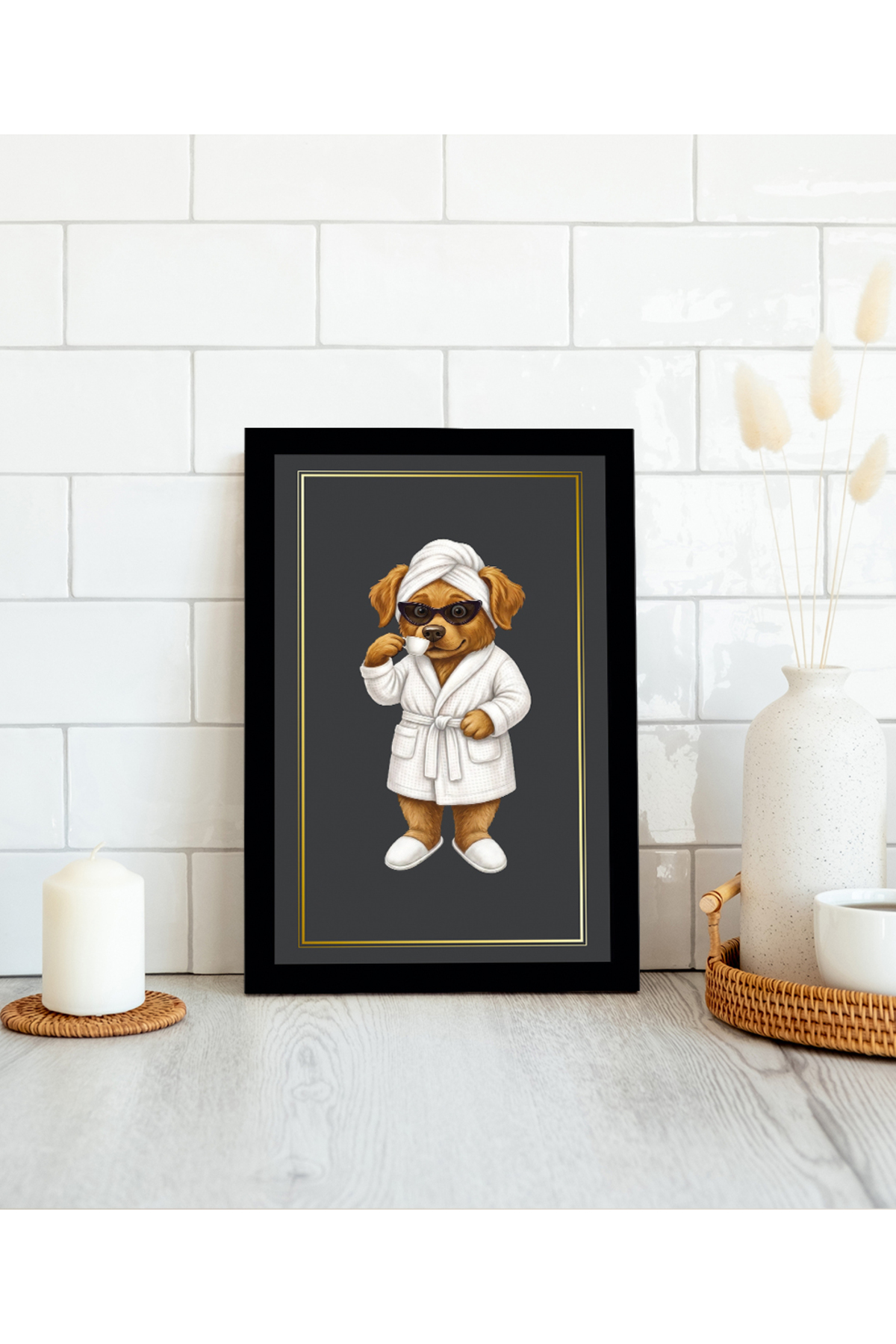 MDF BATHROOM TABLE FRAME LOOK ROBE DOG TABLE|BNYMDF