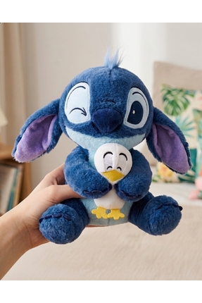 NB market Ördek Stitch peluş oyuncak 30cm ördeğe sarılan stich peluş