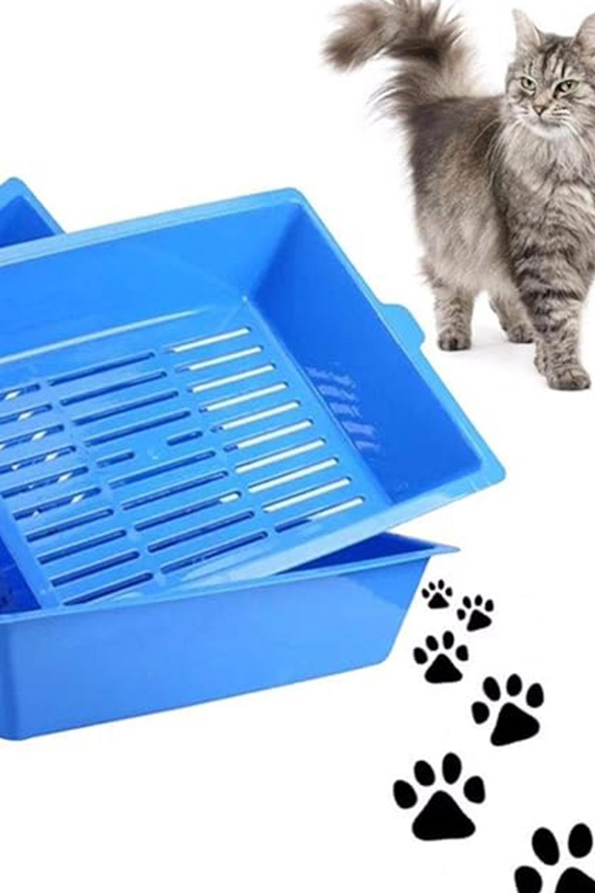 3 Katlı Kedi Tuvaleti Elekli Tasarım Koku Kontrolü Ve Kolay Temizlik İçin Pratik Kedi Köpek Tuvaleti
