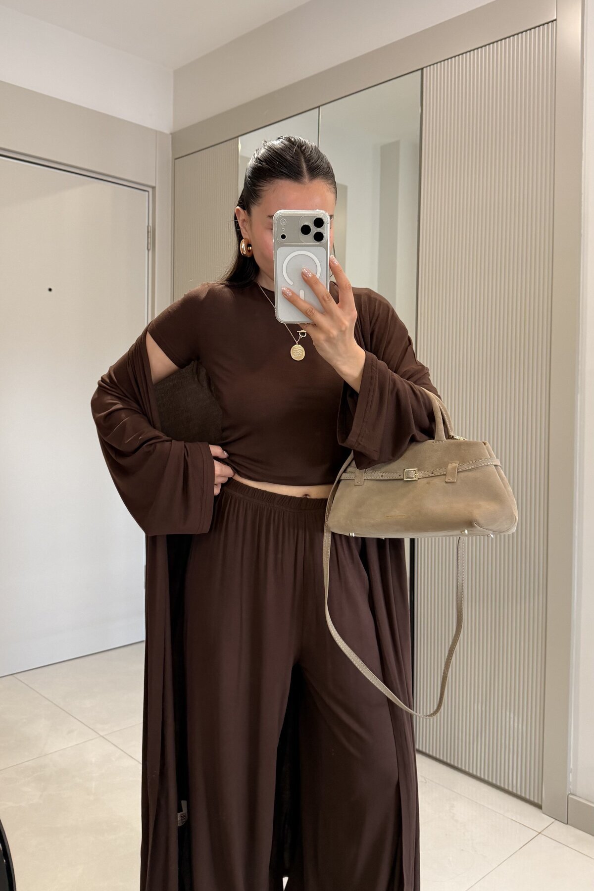 Calista Kahve Üçlü Salaş Takım 3