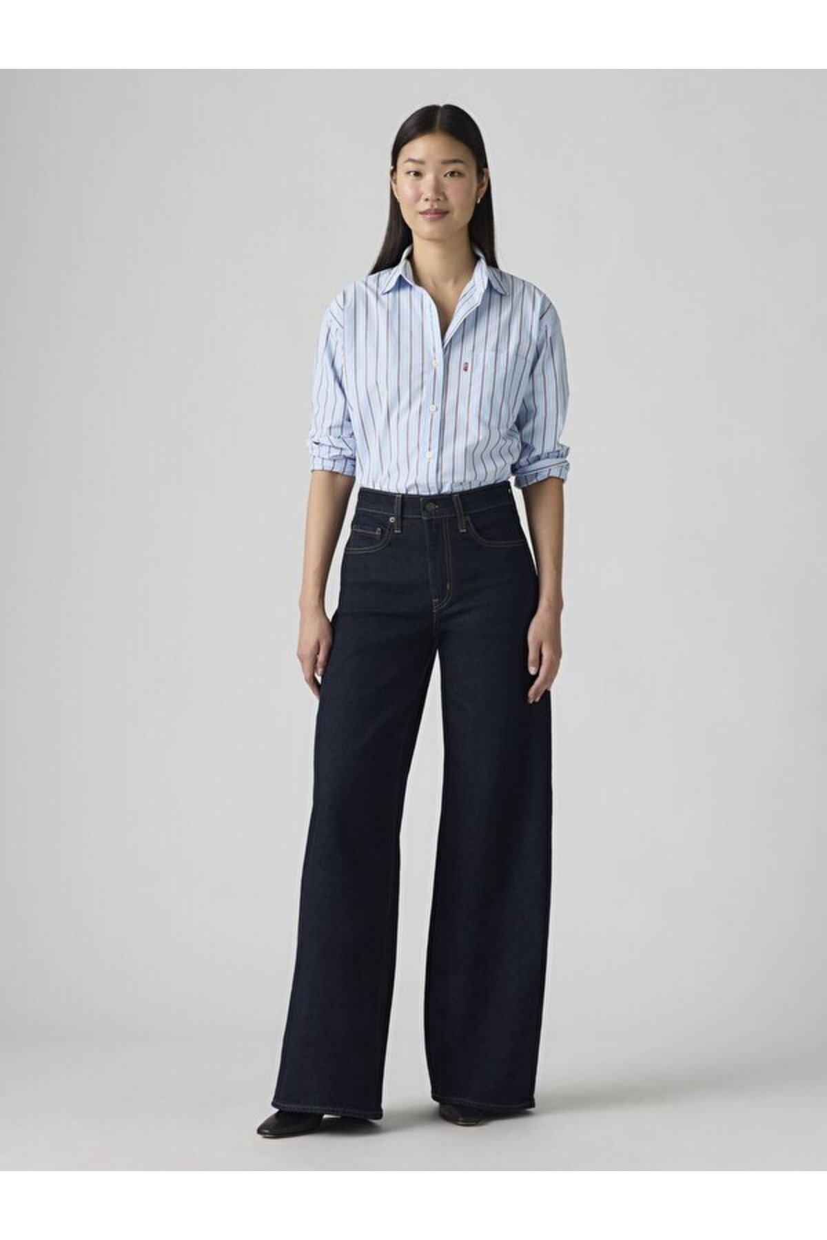 728 High Rise Wide Leg Kadın Jean Pantolon - Retro Rinse