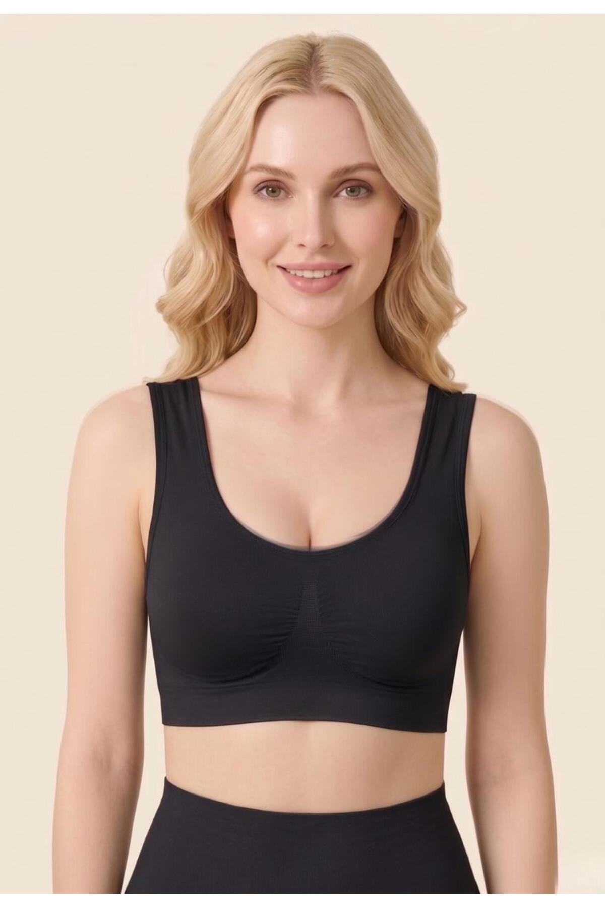 Formactive Kadın 3'lü Toparlayıcı Bralet Sütyen Seti, Pedli Rahat, Şık ve Günlük Kullanım - 2135 görsel 4