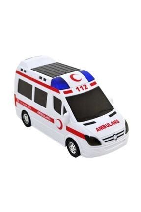 Işıklı Sesli Pilli Ambulans 16 cm r35456y