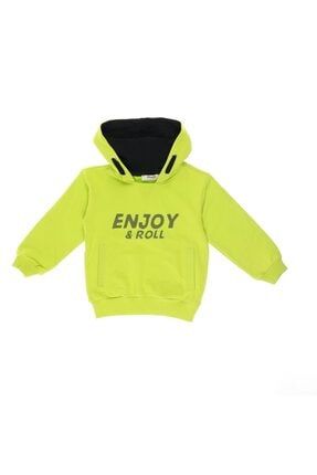 Erkek Bebek Önü Cep Detaylı Kapüşonlu Sweatshirt 2121BB08014