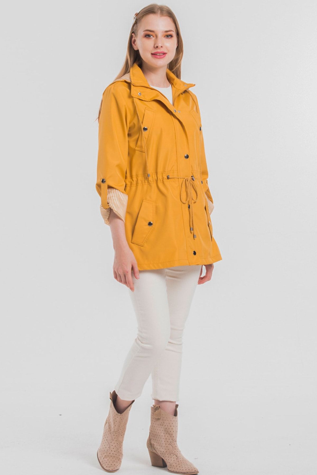 Mustard short coat online