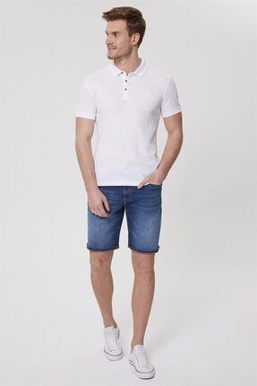 Tylen Erkek Polo Yaka T-shirt Kırık Beyaz TYC00234786945