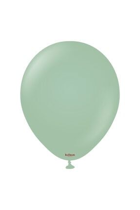 5 Inç 12,5 Cm Retro Balon 100 Adet Kış Yeşili CYR00025