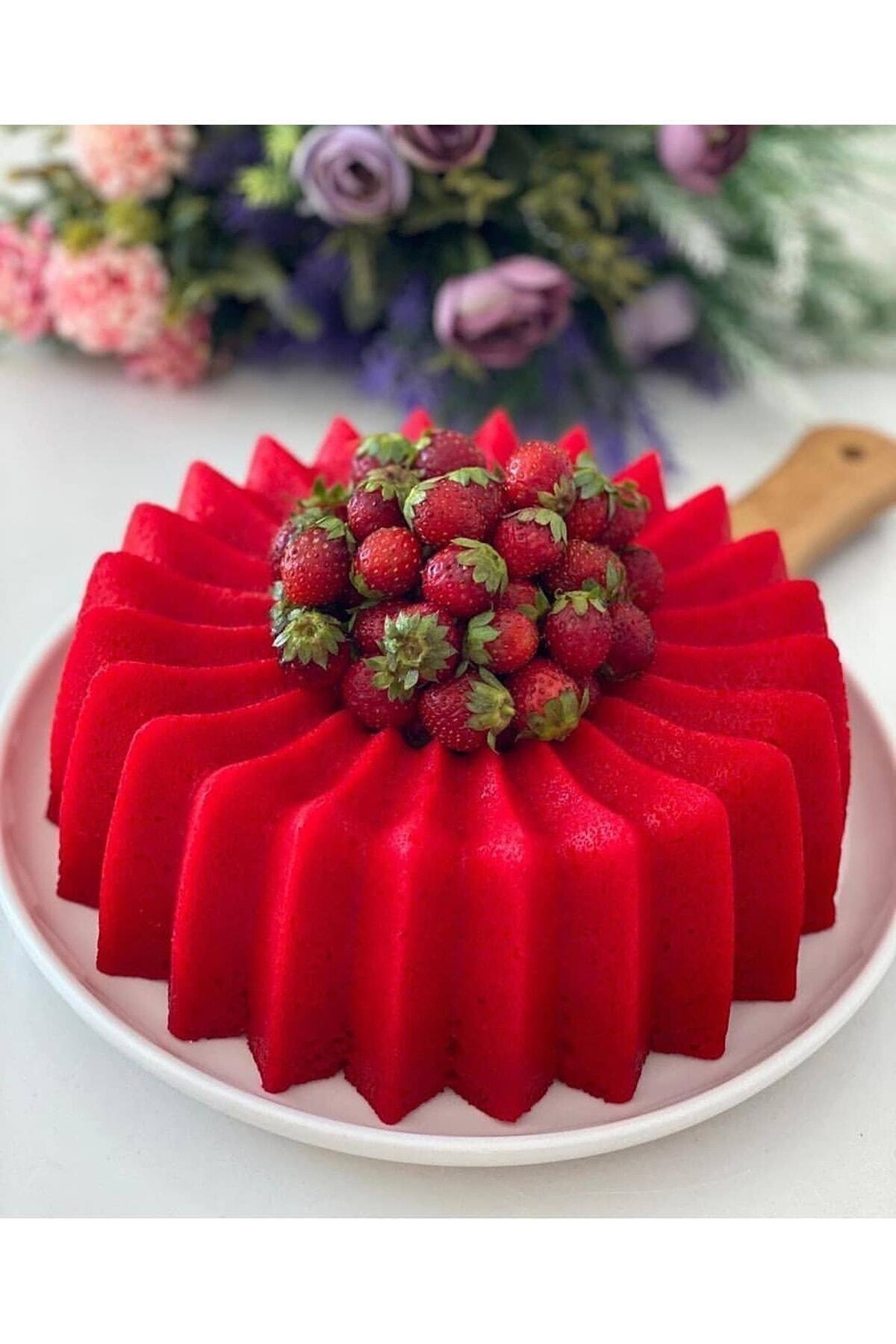 Gri Yıldız Elegan Döküm Kaplama Kek Kalıbı 26cm