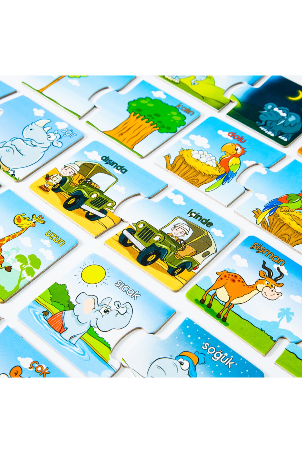 minİQ toys Sebzeler Ve Meyveler - Zıtlıklarla Safari 2'li Set Eğitici-öğretici Yapboz fotoğrafı 6 (önizleme)