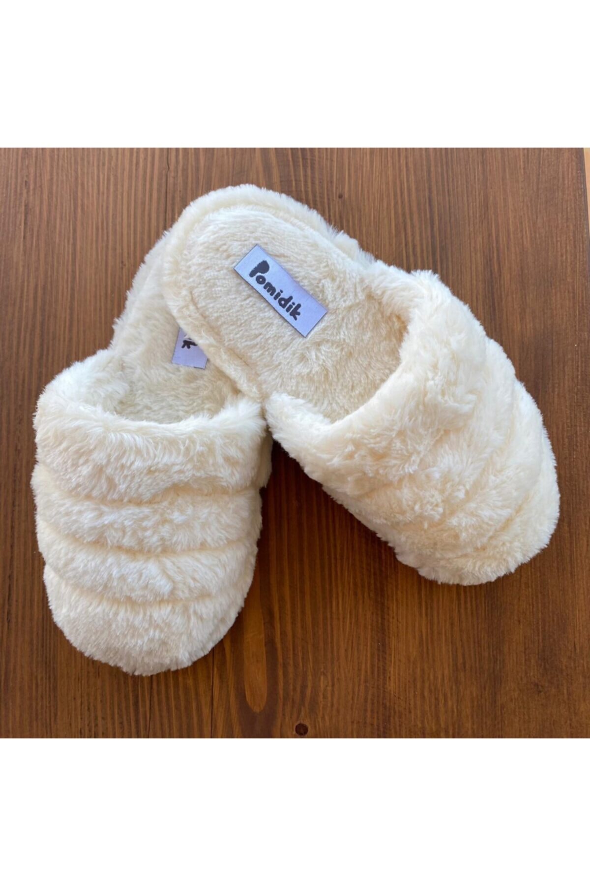  دمپایی زنانه جلو بسته بدون لغزش Ecru