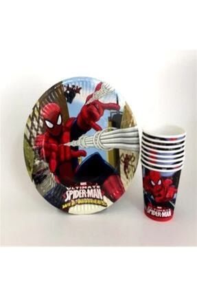 Spiderman Örümcek Adam Doğum Günü Tabak Bardak Seti 16 Kişilik GO-150030