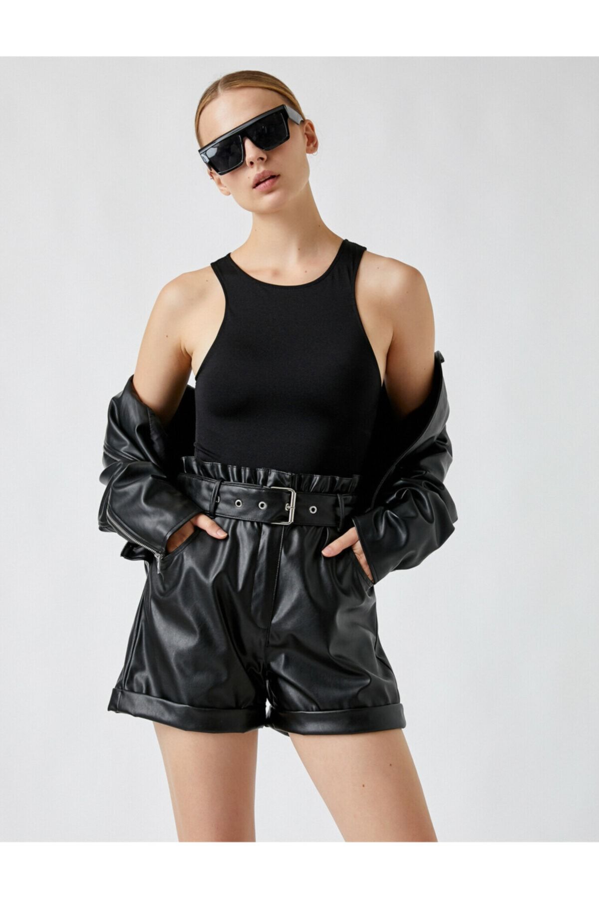 Koton Bluse Schwarz Regular Fit