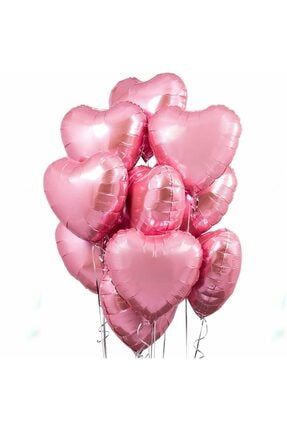 Kalp Folyo Balon Demeti Pembe 6'lı Paket 56644