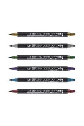 Clean Color Dot Mandala Kalemi Metalik 6 Renk Set TC-8100/6V