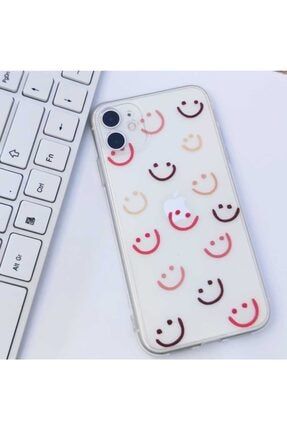 Iphone 11 Smile Desen Şeffaf Kamera Korumalı 3d Silikon smile