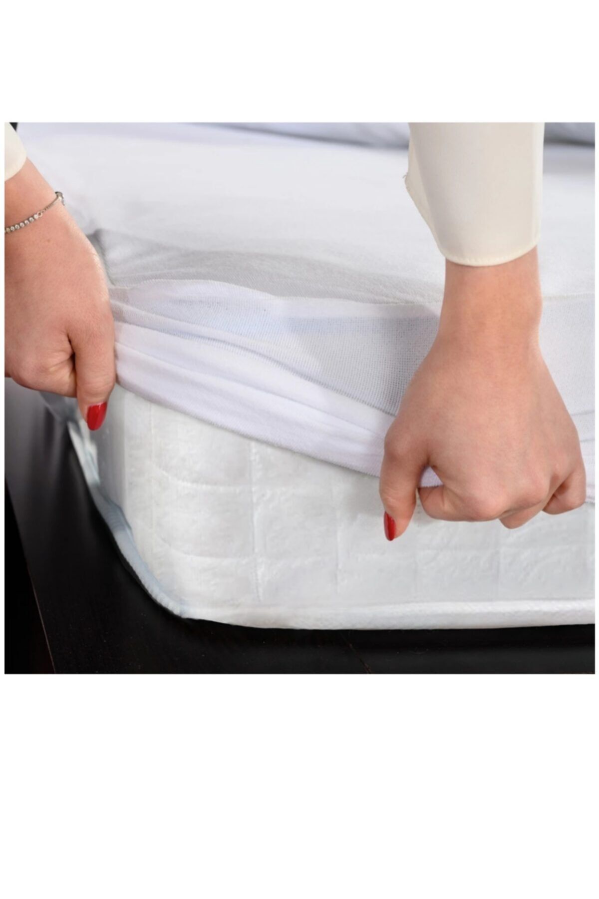 Taşkın Home-Fetted Water and Liquid Proof Mattress Protector Mattress Protector for Single 100*200 3