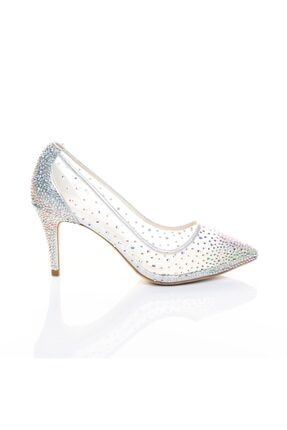 Kadın Lame Kristal Taşlı Fileli Ayakkabı AT136512