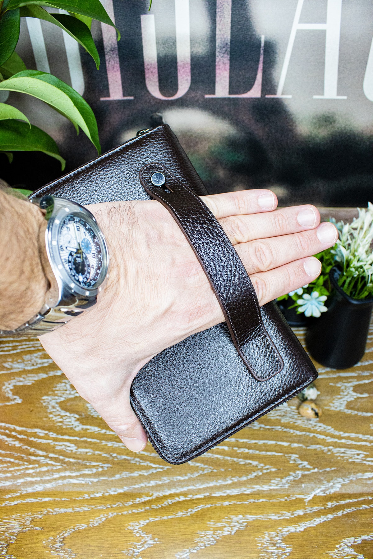 کیف پول مردانه قهوه ای willpolo | WPP120 اورجینال - تصویر 4