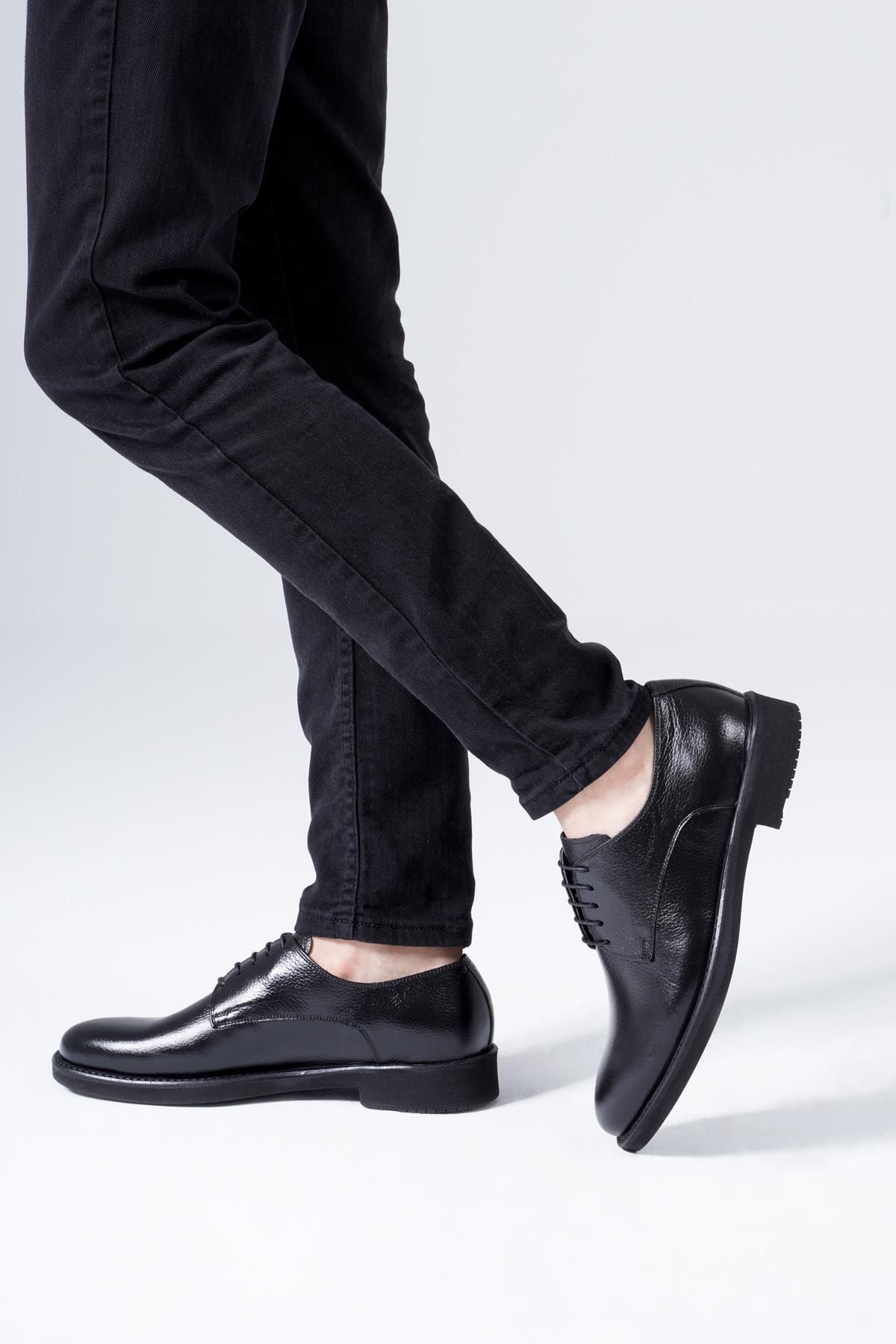 CZ London Genuine Leather Men s Classic Shoes Lace Up Casual Model