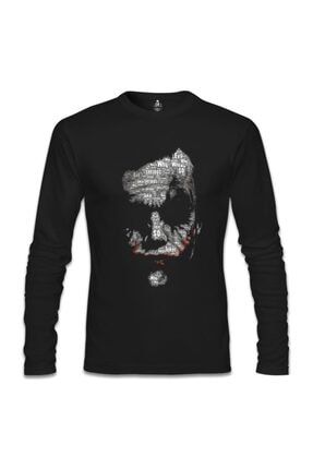 Erkek Siyah Joker - So Evil Sweatshirt SL-1406