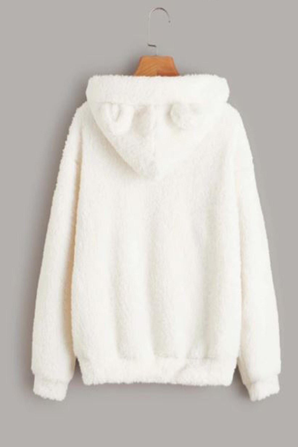 fluffy sweater zip up