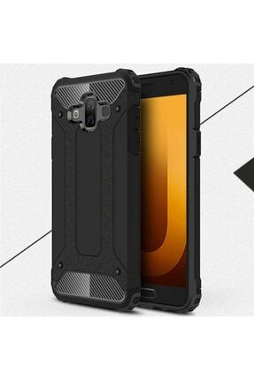 Samsung Galaxy J7 Duo Uyumlu Kılıf Armor Tank Zırh Çift Katmanlı Silikon Kapak GalaxyJ7DuoFbr