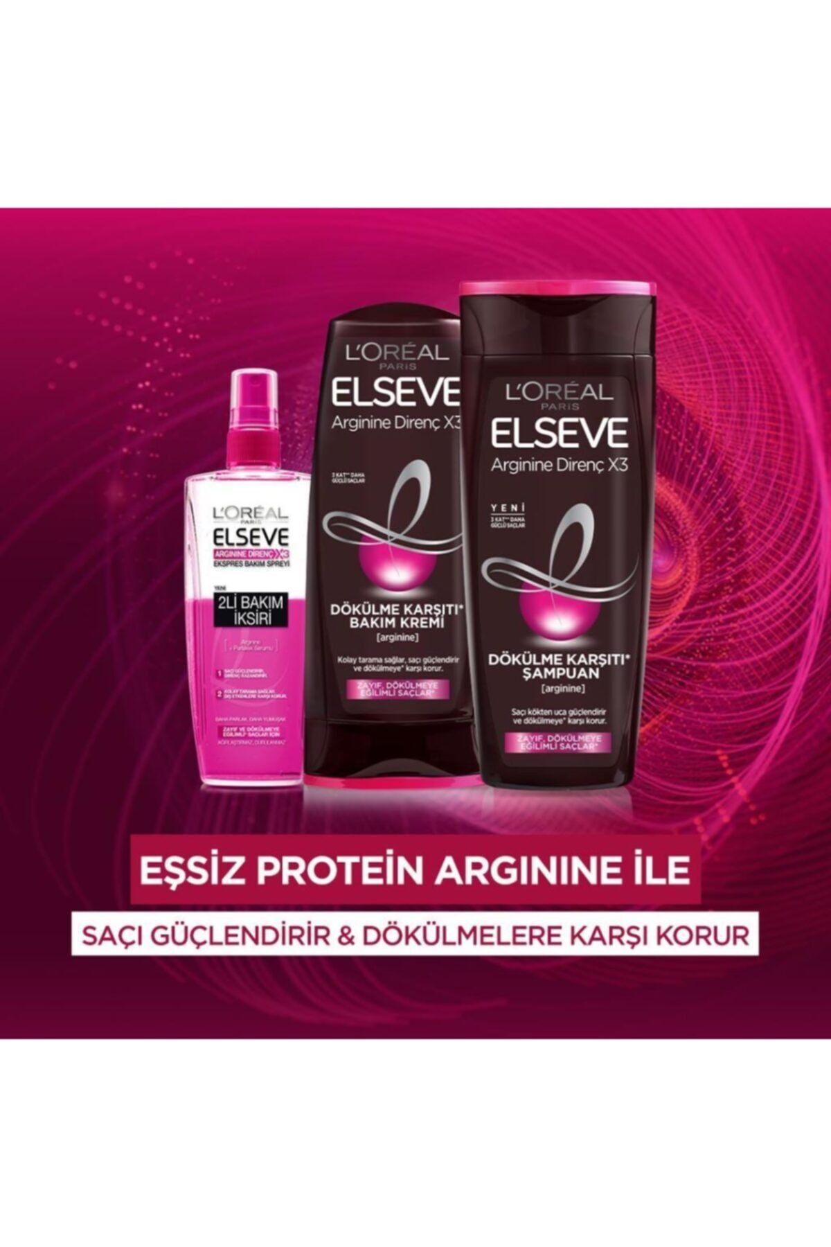 L'Oreal Paris کرم نرم کننده ضد ریزش مو Elseve Arginine Resistance X3 حاوی آرژنین 360میل