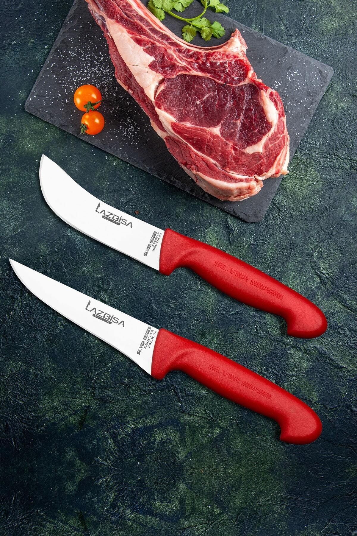 Lazbisa Kitchen Knife Set Meat Butcher Knife Gold Series Set Of 4