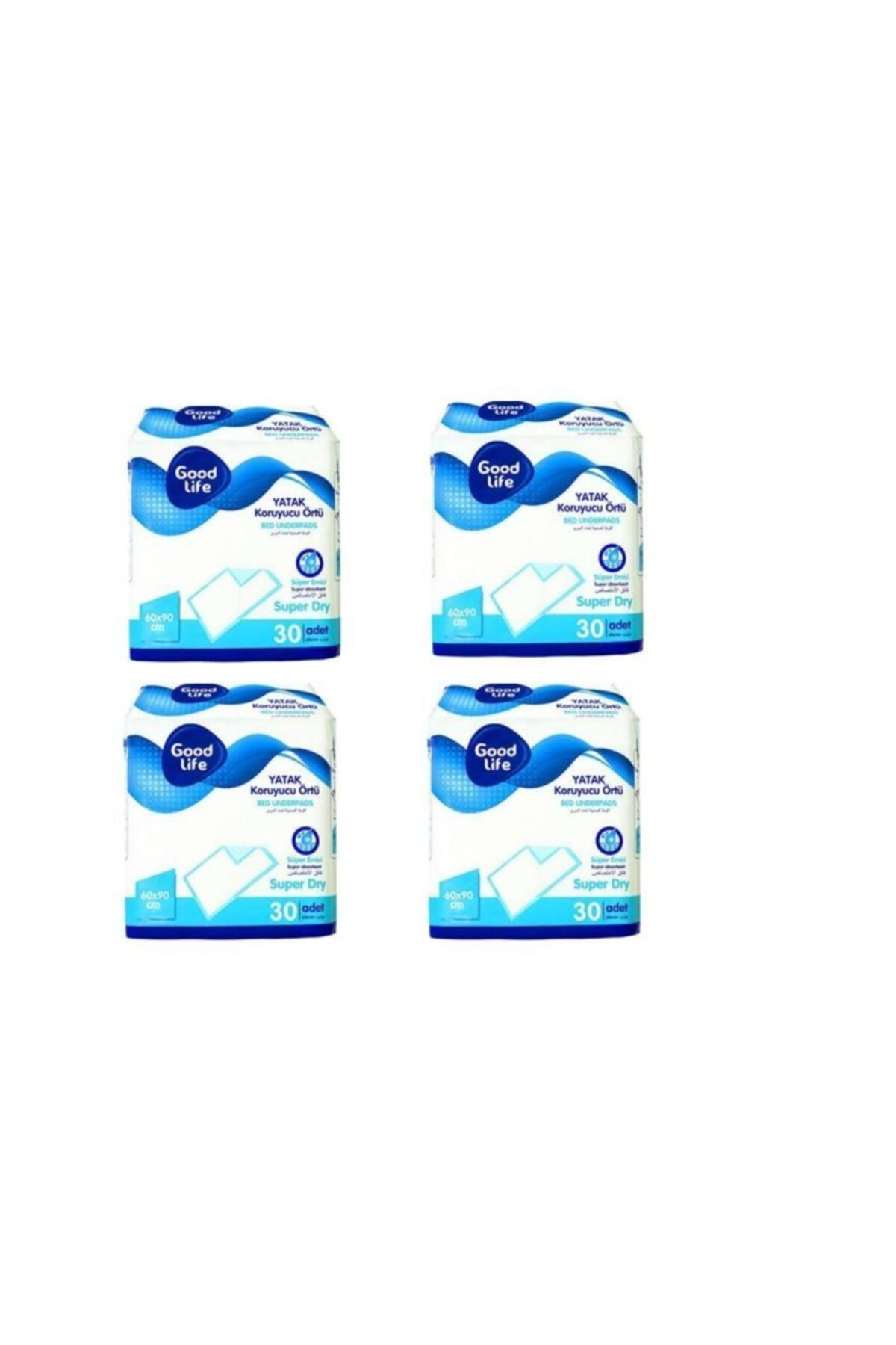 GoodLife Yatak Koruyucu Ve Yavru Köpek Çiş Eğitim Pedi 60x90 (30x4 Paket)