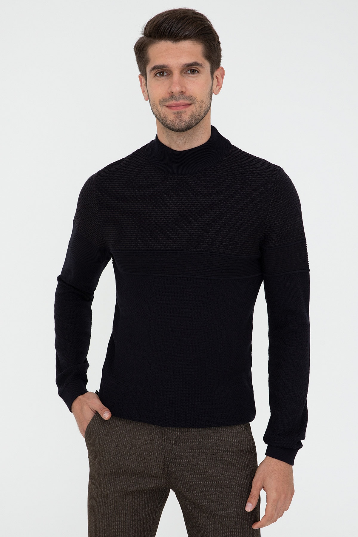 پیر کاردین ژاکت مردانه سرمه‌ای G021SZ0TK.000.1277641