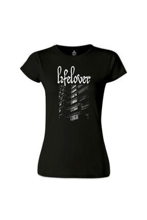 Lifelover Siyah Kadın Tshirt BS-1265