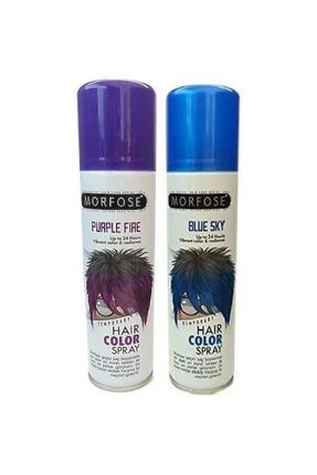 Hair Color Spray 150ml Renkli Saç Spreyi (mavi+mor) 0716706976548