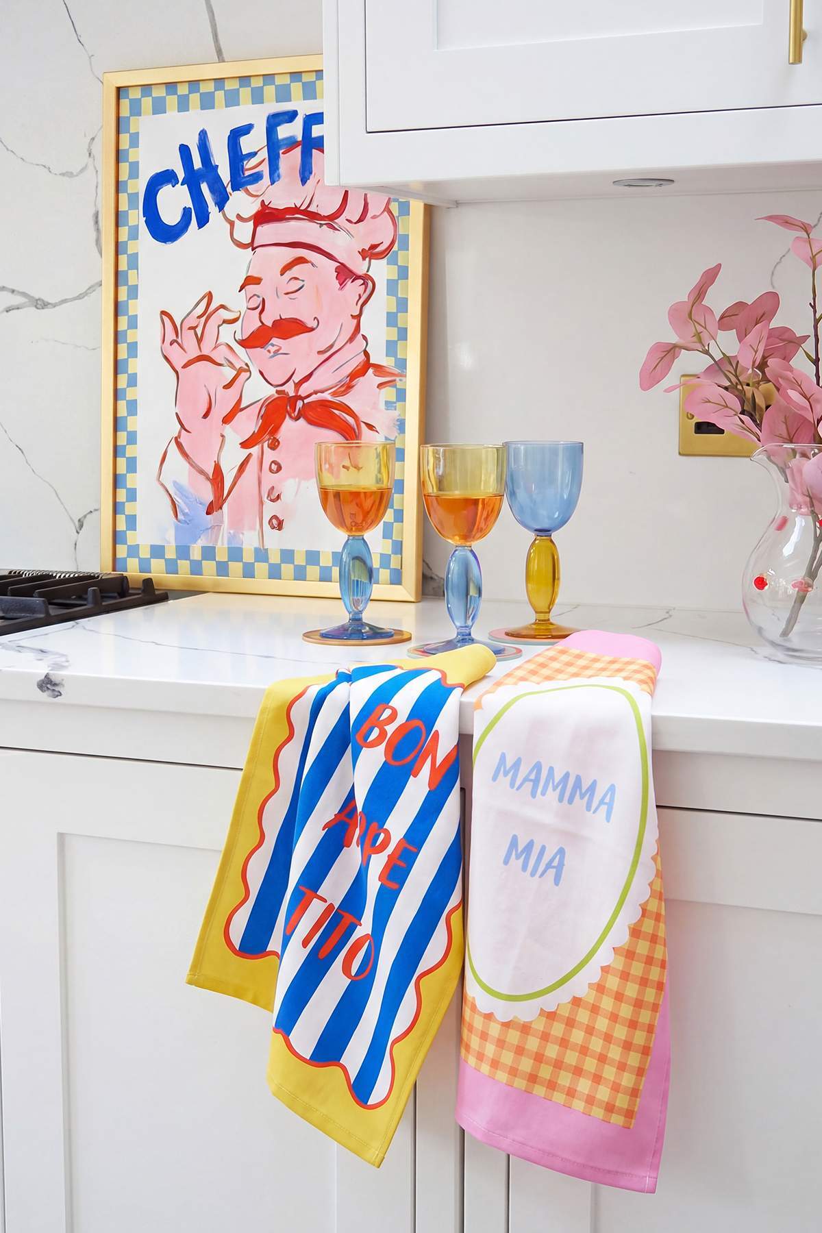 Trendyol Home Set of Printed Mottolu Kitchen Towels 35X55Cm Tphss26Mh00012