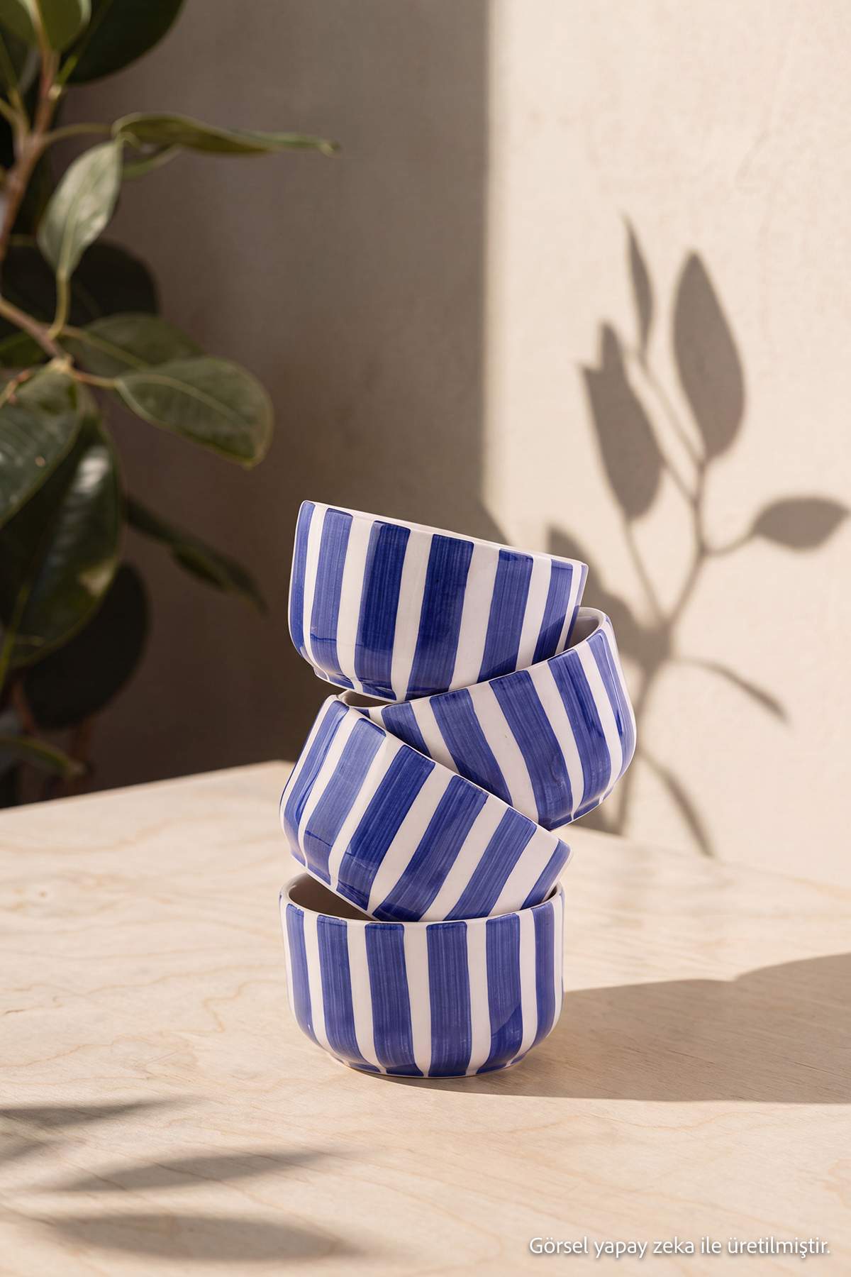 Trendyol Home Set of 4 Bowls (Diameter 10.5cm Height 5.7cm)Tphaw27Kse00002