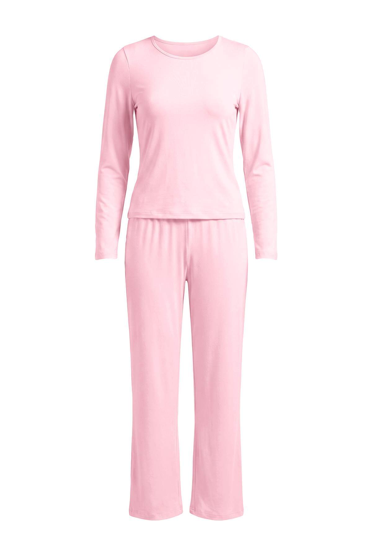 Trendyolmilla Pembe Viskon Süprem Örme Pijama Takımı THMAW27PT00007