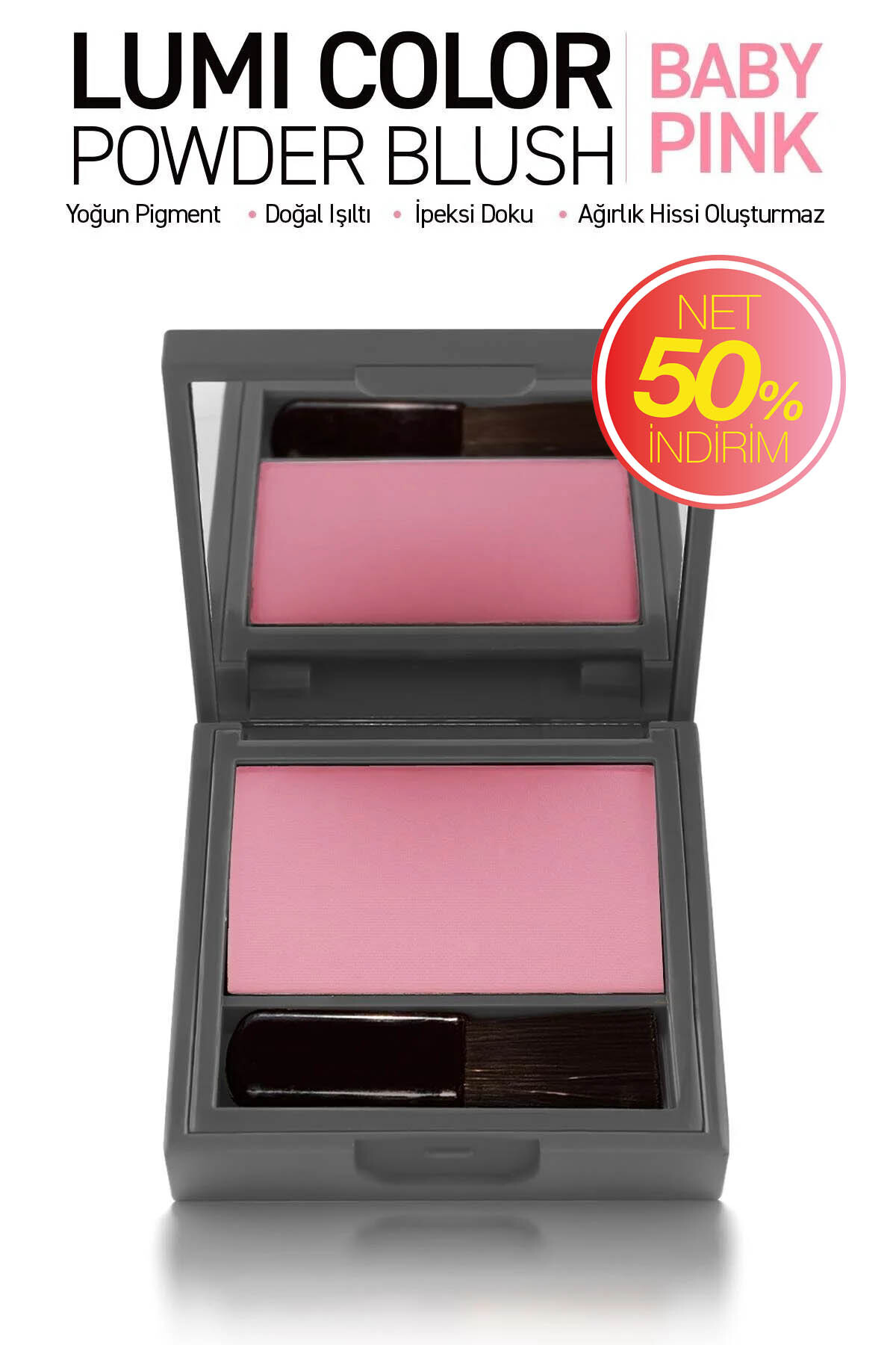 Alix Avien Yoğun Pigmentli Ultra İnce İpeksi Dokulu Pudra Allık - Lumi Color Powder Blush 150 Baby Pink - Fiyatı, Yorumları
