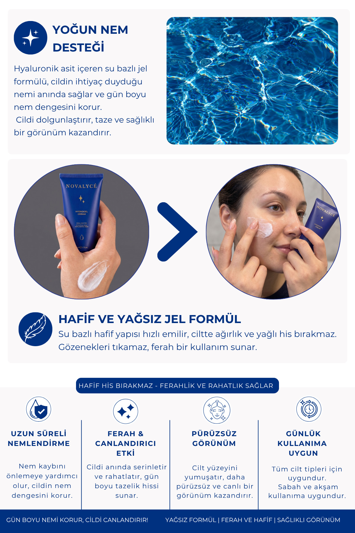 Günlük Bakım Seti | SPF 50+ Tone Up Güneş Kremi + Su Bazlı Nemlendirici — HydrogelSunscreenSet — تصویر 2 از 6
