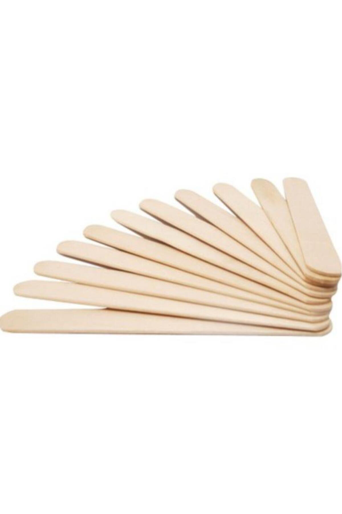 Ahşap Dil Çubuğu - Ağda Spatulası 10'lu — elf182722092025-M1B7K3 — تصویر 2 از 2